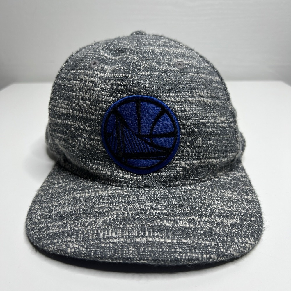 Mitchell Ness Golden State Warriors Grey Tweed Snapback Hat